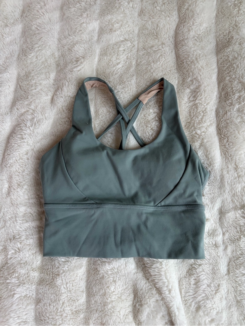 Elite Eleven Women’s Cross-Back Longline Sports Bra - Sage Green